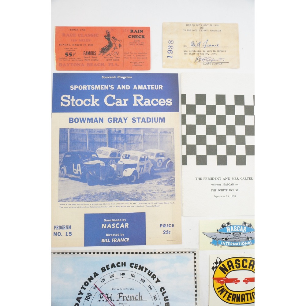 NASCAR Memorabilia Reproduction Lot Racing Ephemera Excellent 14pc - Picture 2 of 8
